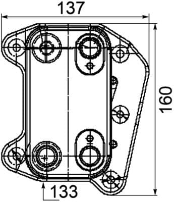 Eļļas radiators, Motoreļļa MAHLE CLC 104 000P 2