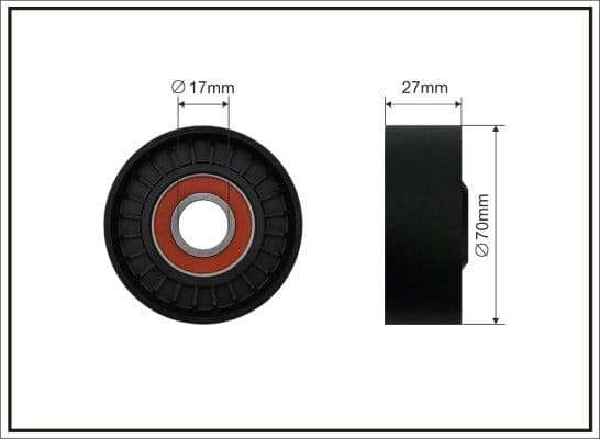 Spriegotājrullītis, Ķīļrievu siksna CAFFARO 11-97 1