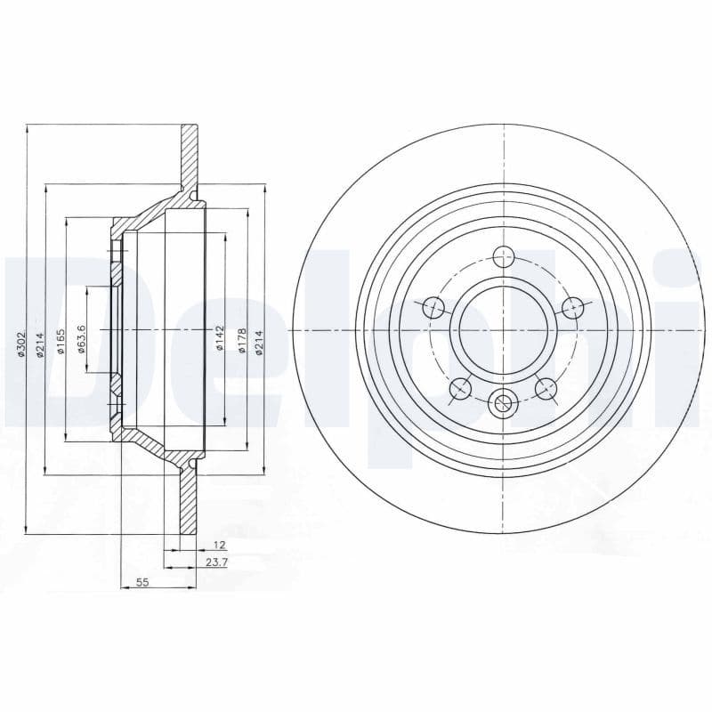 Bremžu diski DELPHI BG4238C 1