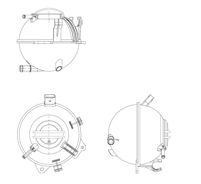 Kompensācijas tvertne, Dzesēšanas šķidrums NRF 454082 1