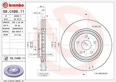 Bremžu diski BREMBO 09.C499.11 1