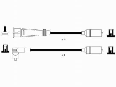 Augstsprieguma vadu komplekts NGK 7363 2