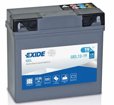 Startera akumulatoru baterija EXIDE GEL12-19 1