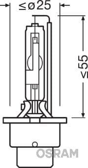 Kvēlspuldze ams-OSRAM 66450 3