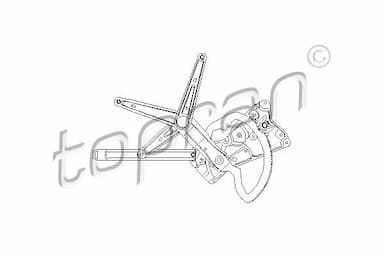 Stikla pacelšanas mehānisms TOPRAN 501 822 1