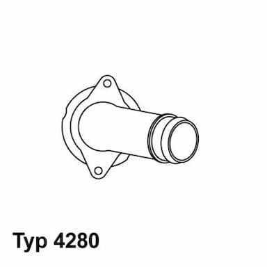 Termostats, Dzesēšanas šķidrums BorgWarner (Wahler) 4280.85D 1