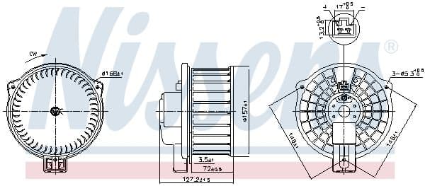 Salona ventilators NISSENS 87631 1