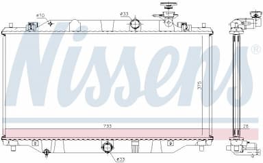 Radiators, Motora dzesēšanas sistēma NISSENS 68536 6