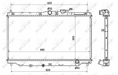 Radiators, Motora dzesēšanas sistēma NRF 507722 4