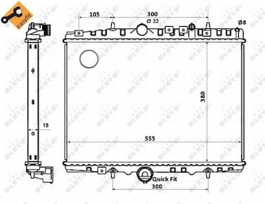 Radiators, Motora dzesēšanas sistēma NRF 58352 5