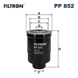 Degvielas filtrs FILTRON PP 852 1