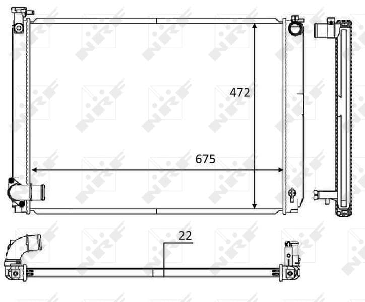 Radiators, Motora dzesēšanas sistēma NRF 58604 1