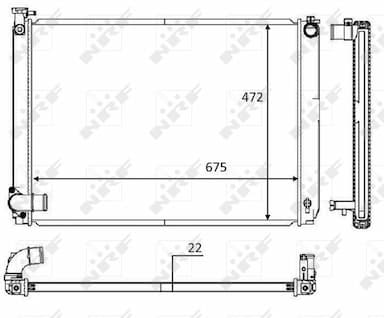 Radiators, Motora dzesēšanas sistēma NRF 58604 1