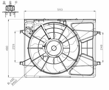 Ventilators, Motora dzesēšanas sistēma NRF 47958 1