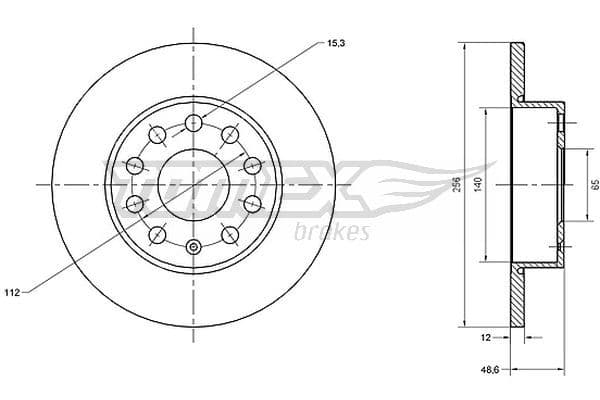 Bremžu diski TOMEX Brakes TX 70-79 1