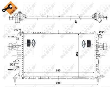 Radiators, Motora dzesēšanas sistēma NRF 55351 4