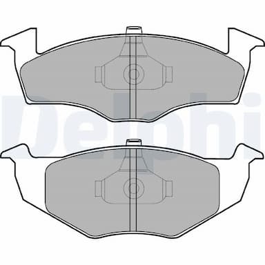 Bremžu uzliku kompl., Disku bremzes DELPHI LP1591 1