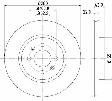 Bremžu diski HELLA 8DD 355 118-251 4