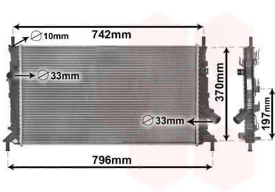 Radiators, Motora dzesēšanas sistēma VAN WEZEL 18002370 1