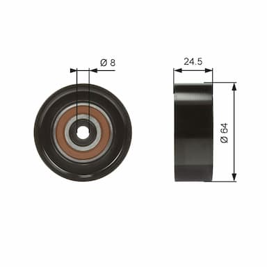 Parazīt-/Vadrullītis, Ķīļrievu siksna GATES T38097 1