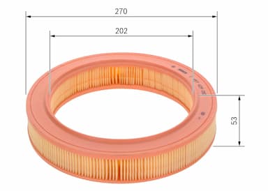 Gaisa filtrs BOSCH 1 457 429 053 5