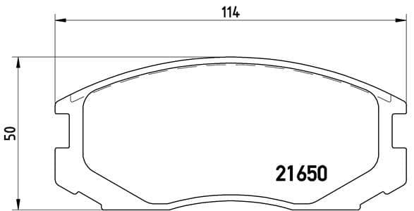 Bremžu uzliku kompl., Disku bremzes BREMBO P 54 015 1