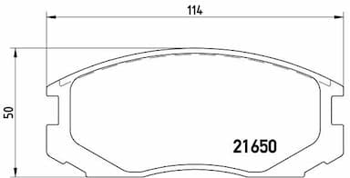 Bremžu uzliku kompl., Disku bremzes BREMBO P 54 015 1