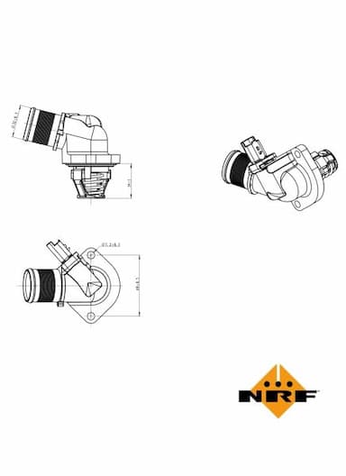 Termostats, Dzesēšanas šķidrums NRF 725015 5