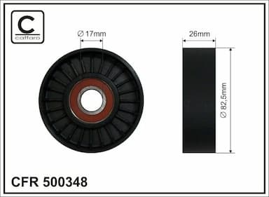 Spriegotājrullītis, Ķīļrievu siksna CAFFARO 500348 1