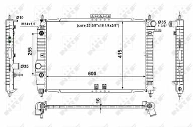 Radiators, Motora dzesēšanas sistēma NRF 53639 5