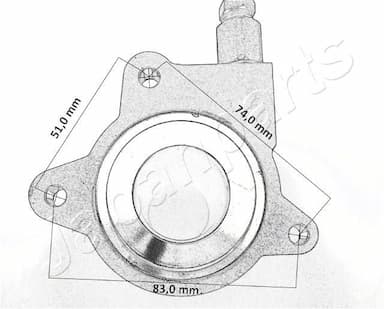 Izspiedējgultnis JAPANPARTS CF-H08 3