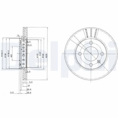 Bremžu diski DELPHI BG2982 1