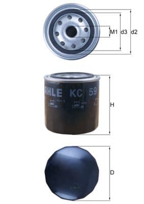 Degvielas filtrs KNECHT KC 59 1