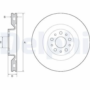 Bremžu diski DELPHI BG4556 1