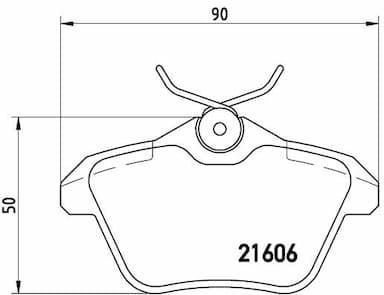 Bremžu uzliku kompl., Disku bremzes BREMBO P 23 067 1