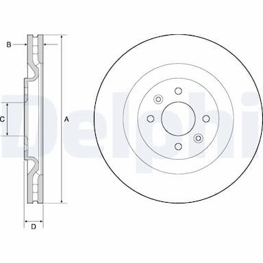 Bremžu diski DELPHI BG4689C 1