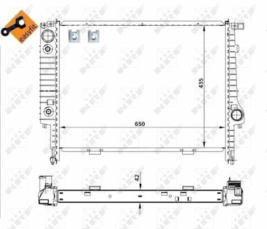 Radiators, Motora dzesēšanas sistēma NRF 519589 4