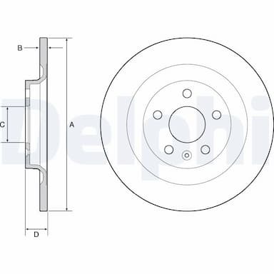 Bremžu diski DELPHI BG4966C 1