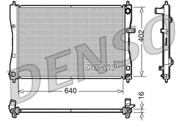 Radiators, Motora dzesēšanas sistēma DENSO DRM45009 1