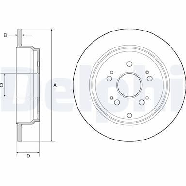 Bremžu diski DELPHI BG4694C 1