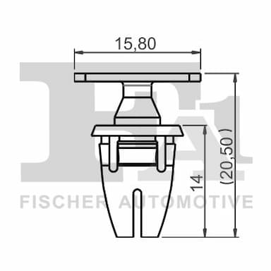 Fiksējošo skavu komplekts, Virsbūve FA1 14-40085.10 2