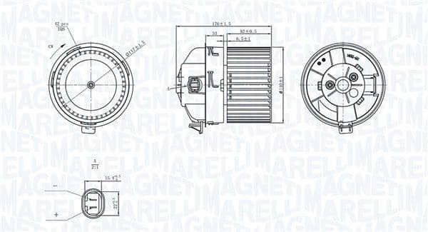 Salona ventilators MAGNETI MARELLI 069412751010 1