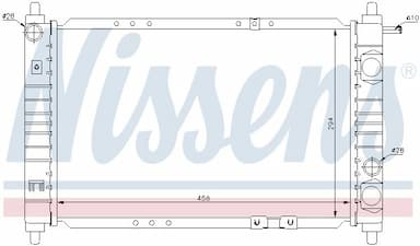 Radiators, Motora dzesēšanas sistēma NISSENS 61653 5