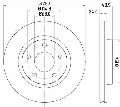 Bremžu diski HELLA 8DD 355 117-321 4