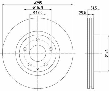 Bremžu diski HELLA 8DD 355 120-451 4