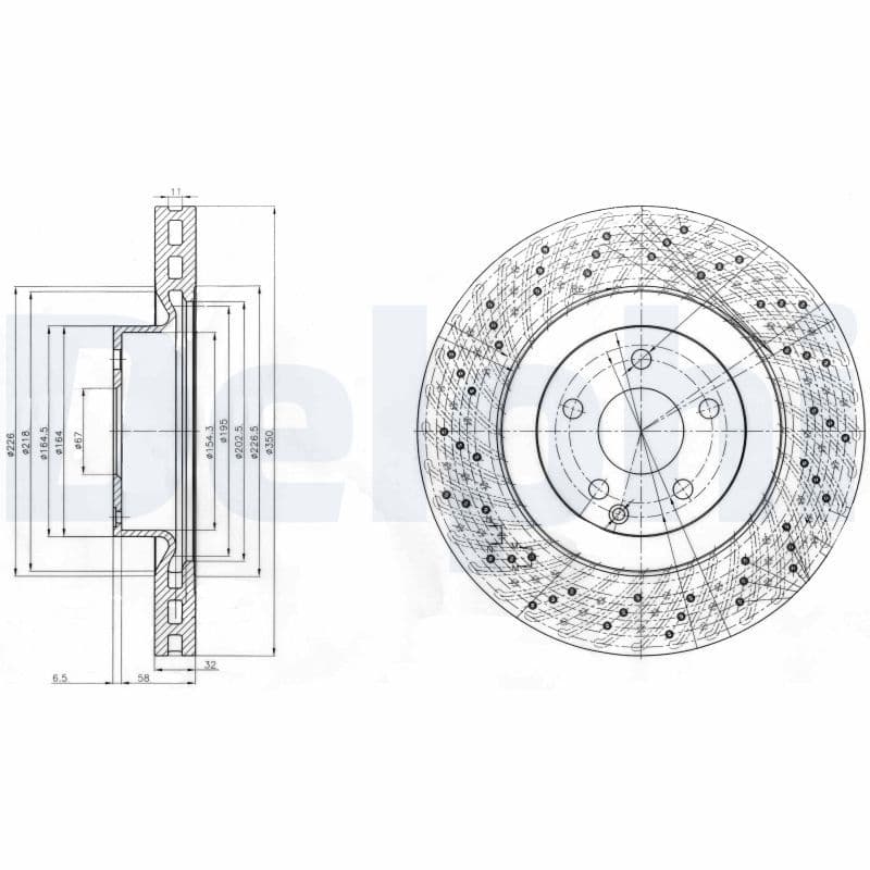 Bremžu diski DELPHI BG9057 1