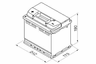 Startera akumulatoru baterija BOSCH 0 092 S40 060 6