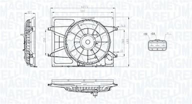 Ventilators, Motora dzesēšanas sistēma MAGNETI MARELLI 069422796010 1