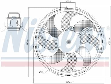 Ventilators, Motora dzesēšanas sistēma NISSENS 85036 6