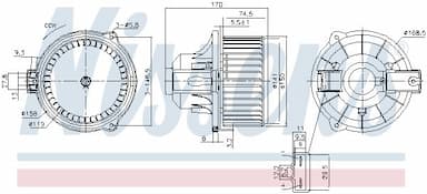 Salona ventilators NISSENS 87548 6